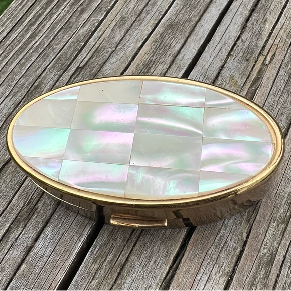 Max Factor Mother of Pearl Hi Society Lipstick Case England Vintage Preowned